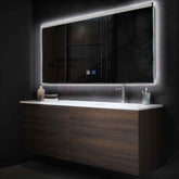 LED Spiegel Rechteckig | Touch-Schalter | Anti-Beschlag-Funktion | Neutralweißes Licht - Reyze Seria Edge Model 5